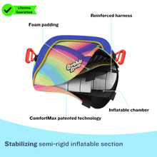 Load image into Gallery viewer, BubbleBum Inflatable Car Booster Seat - Travel Booster Seat - Rainbow Style ✔️