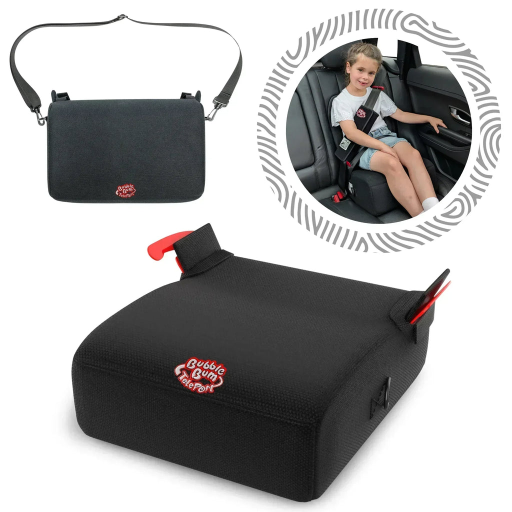 The Safest Backless Booster Seat? BubbleBum TelePort Reigns Supreme!