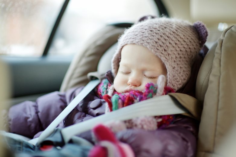 Does your child wear a coat while travelling in the car?