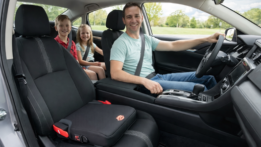 Slim Booster Seat for Small Cars | Space-Saving Travel Solution