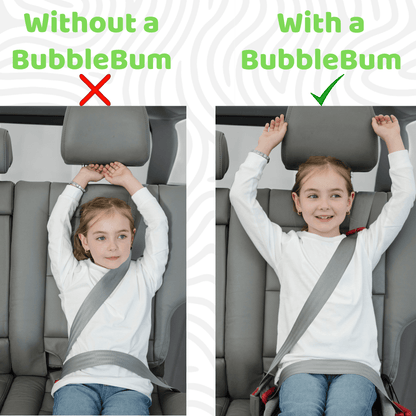 BubbleBum Inflatable Car Booster Seat - Travel Booster Seat - Rainbow Style ✔️