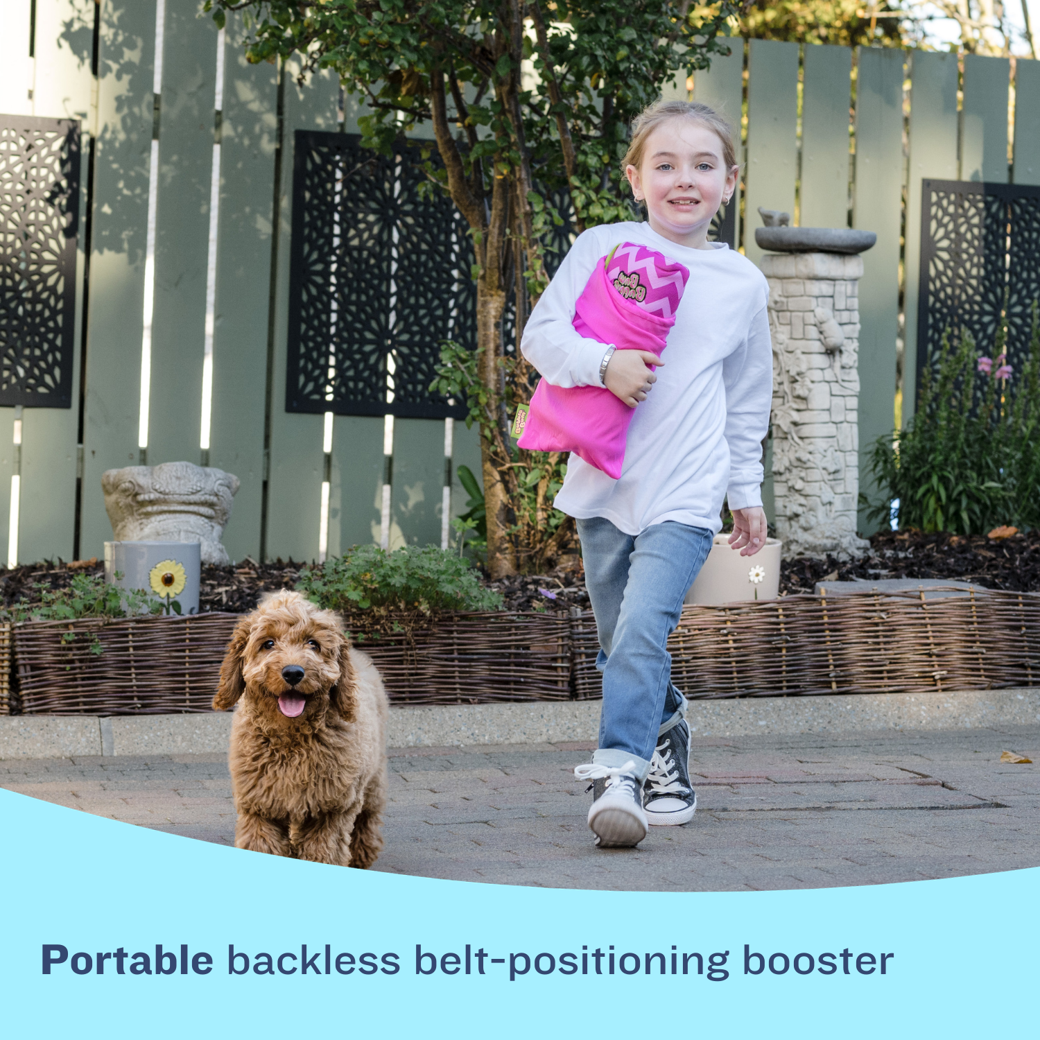 Bubble Bum Inflatable Travel Portable Booster Seat, for Kids 40-100 lbs -  for Car - Backless, Foldable & Narrow Slim Fit - Perfect for 4-11yrs Old 