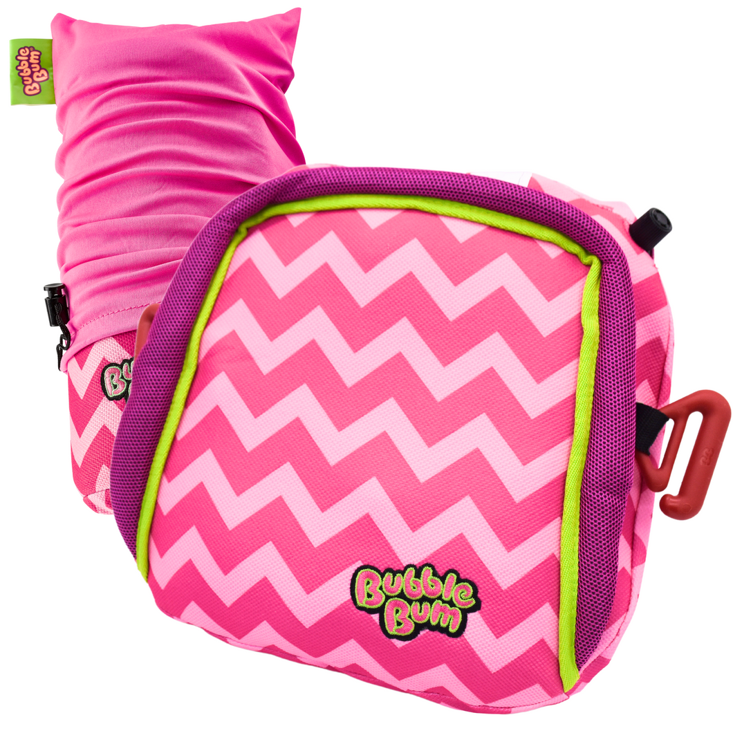 BubbleBum Inflatable Car Booster Seat - Travel Booster Seat - Pink Style ✔️