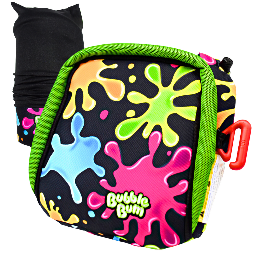 BubbleBum Inflatable Car Booster Seat Travel Car Seat Slime UK